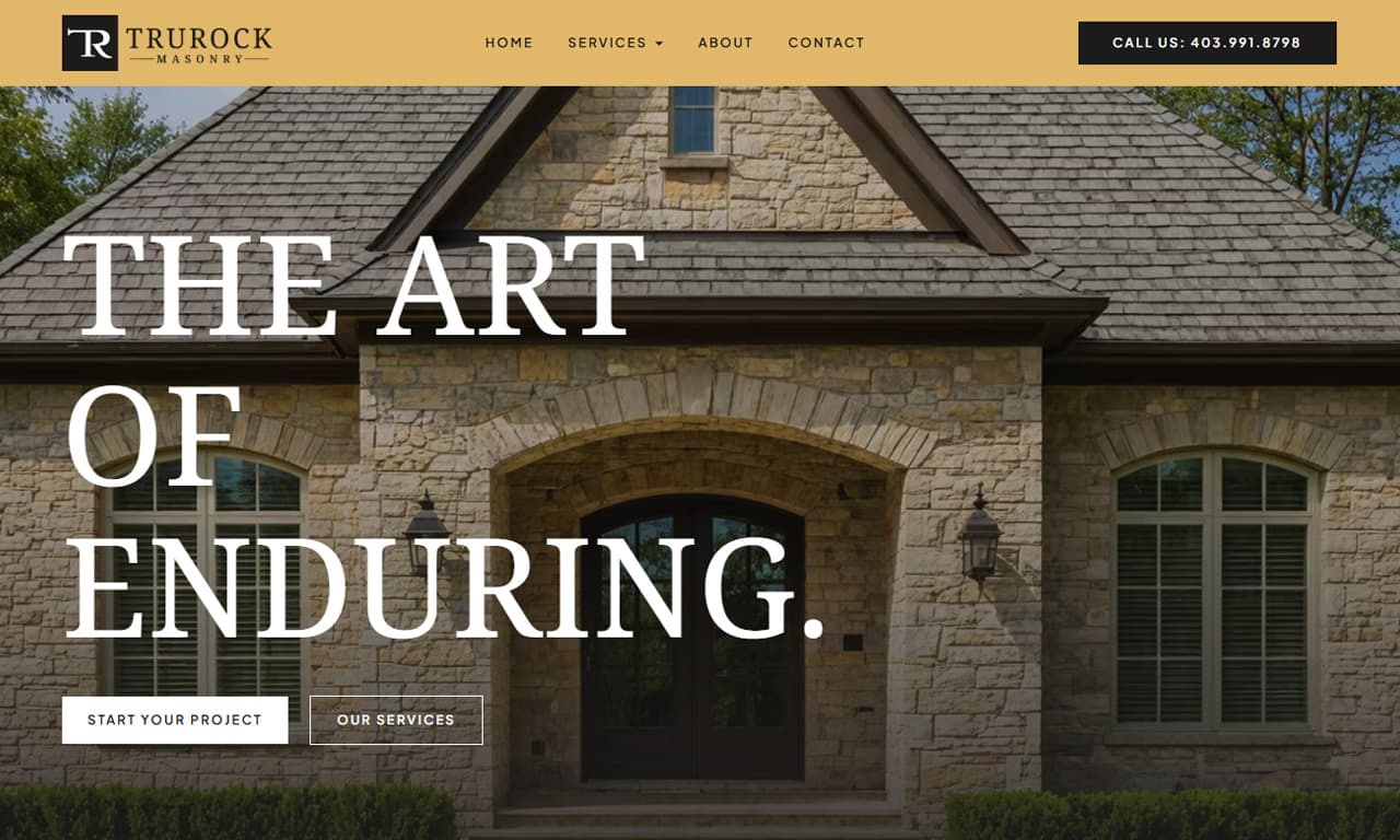 TruRock Masonry - Logo Design, Website & Local SEO
