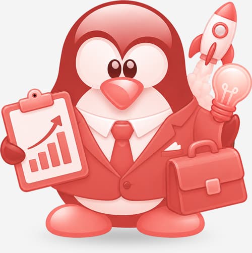 James Allen mascot representing websites for small businesses and startups