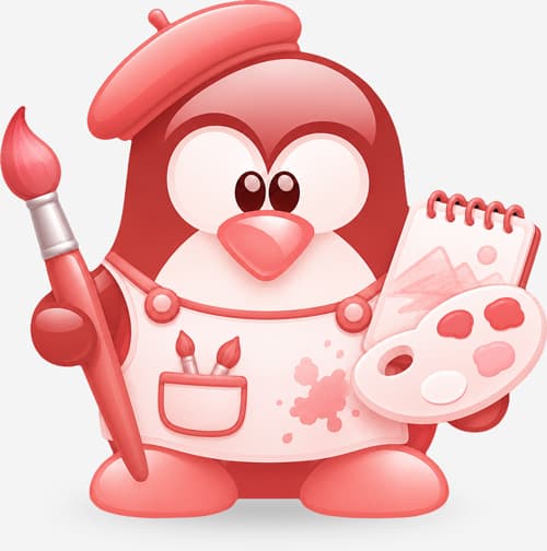 James Allen mascot representing graphic design and branding services