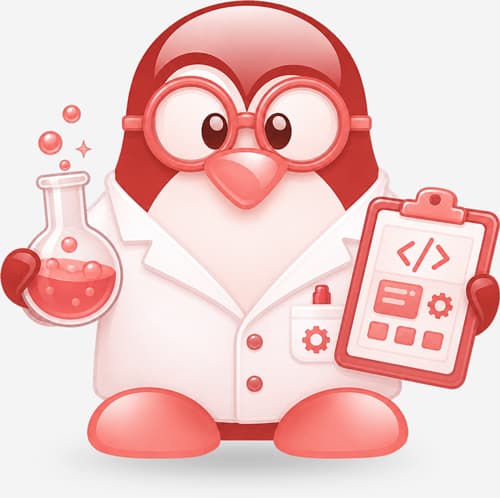 James Allen mascot representing custom web app development