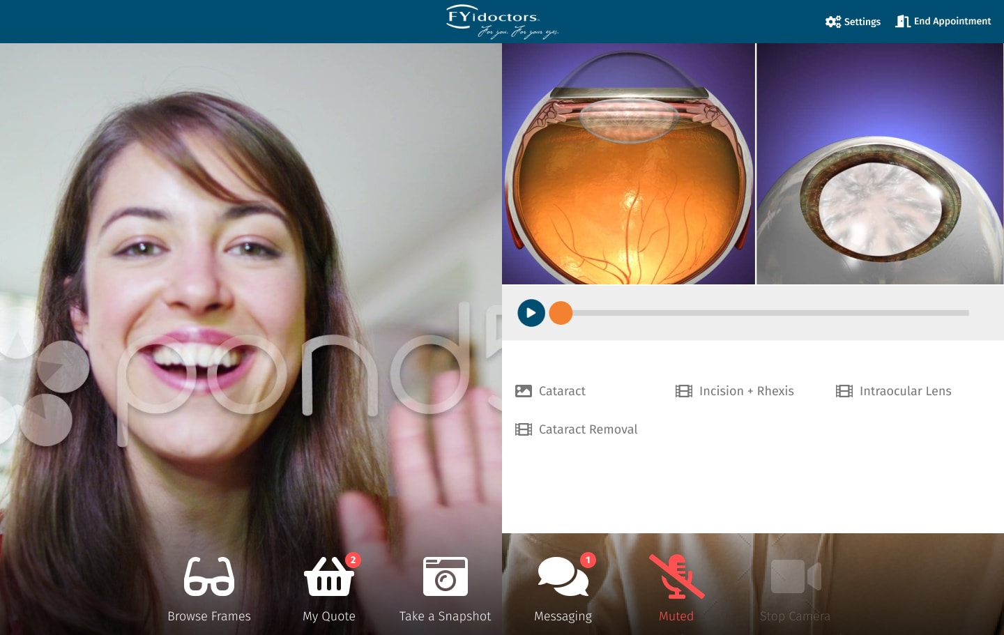 FYidoctors - Tele-Optometry & Remote Consultation Platform gallery image 3 - Web Application & Healthcare project showcasing Vue.js and Vuex development for FYidoctors
