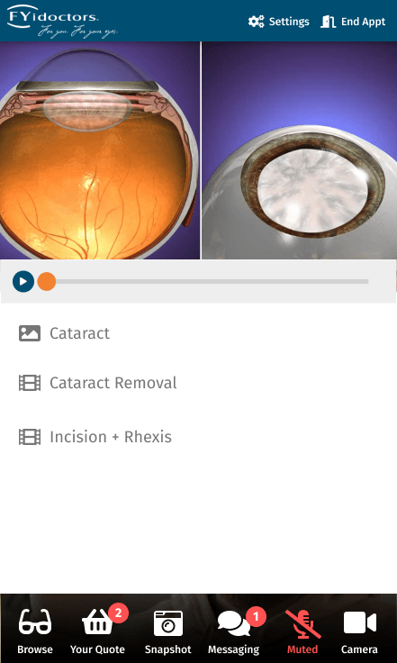 FYidoctors - Tele-Optometry & Remote Consultation Platform gallery image 4 - Web Application & Healthcare project showcasing Vue.js and Vuex development for FYidoctors