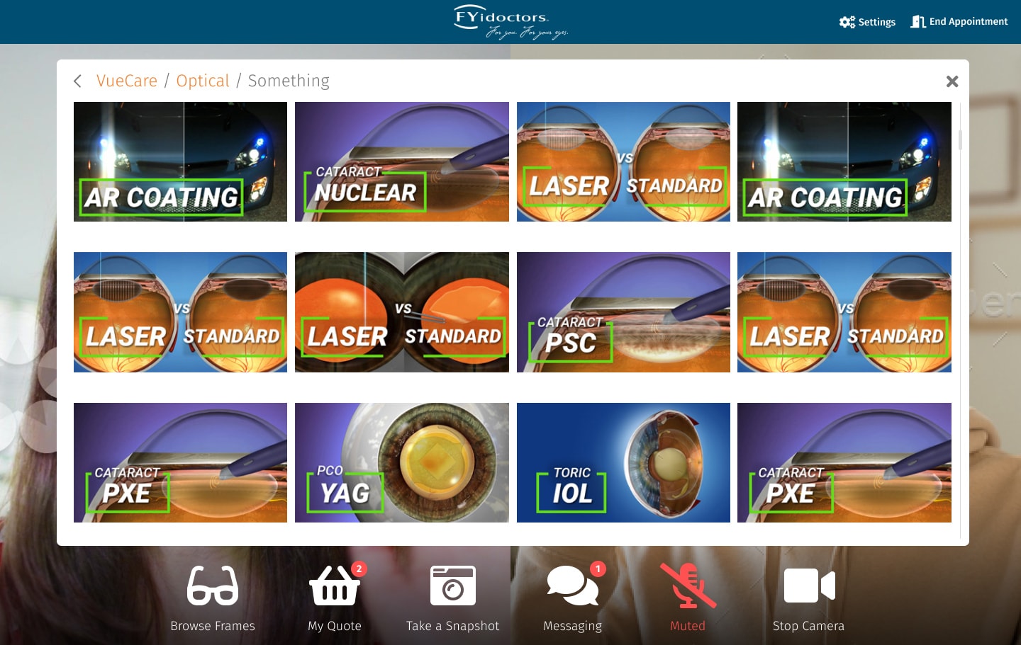 FYidoctors - Tele-Optometry & Remote Consultation Platform gallery image 2 - Web Application & Healthcare project showcasing Vue.js and Vuex development for FYidoctors
