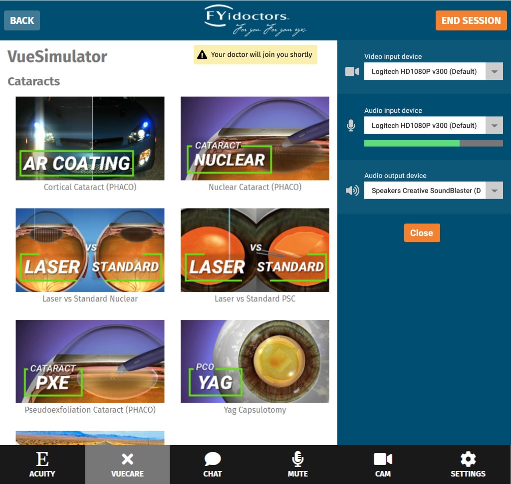 FYidoctors - Tele-Optometry & Remote Consultation Platform gallery image 5 - Web Application & Healthcare project showcasing Vue.js and Vuex development for FYidoctors