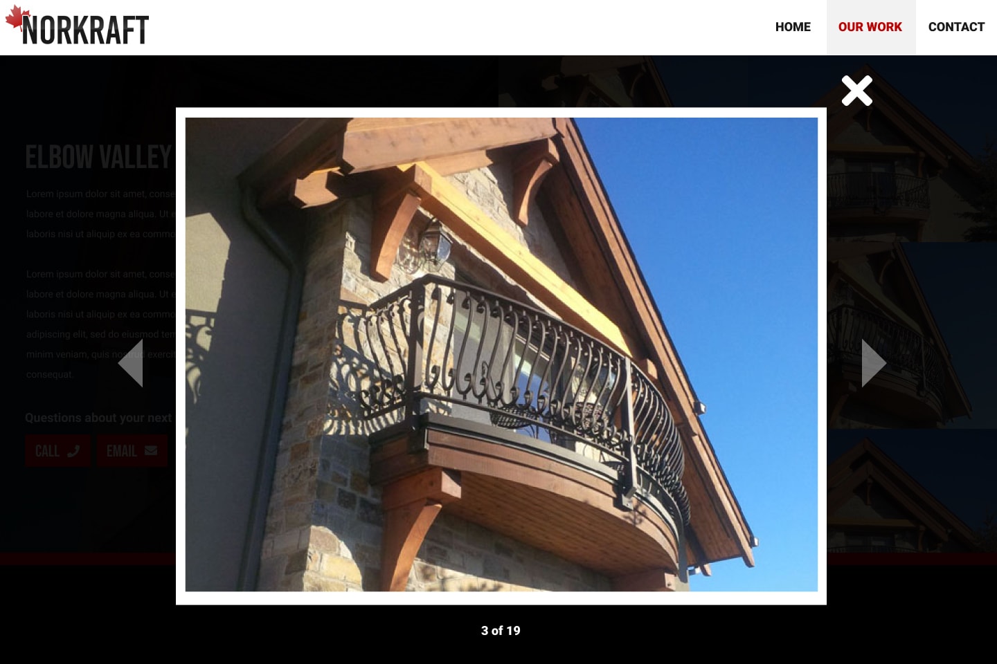 Norkraft.ca - Custom Business Website & CMS gallery image 2 - Web Development & Web Design & Content Management project showcasing Laravel and PHP development for Norkraft