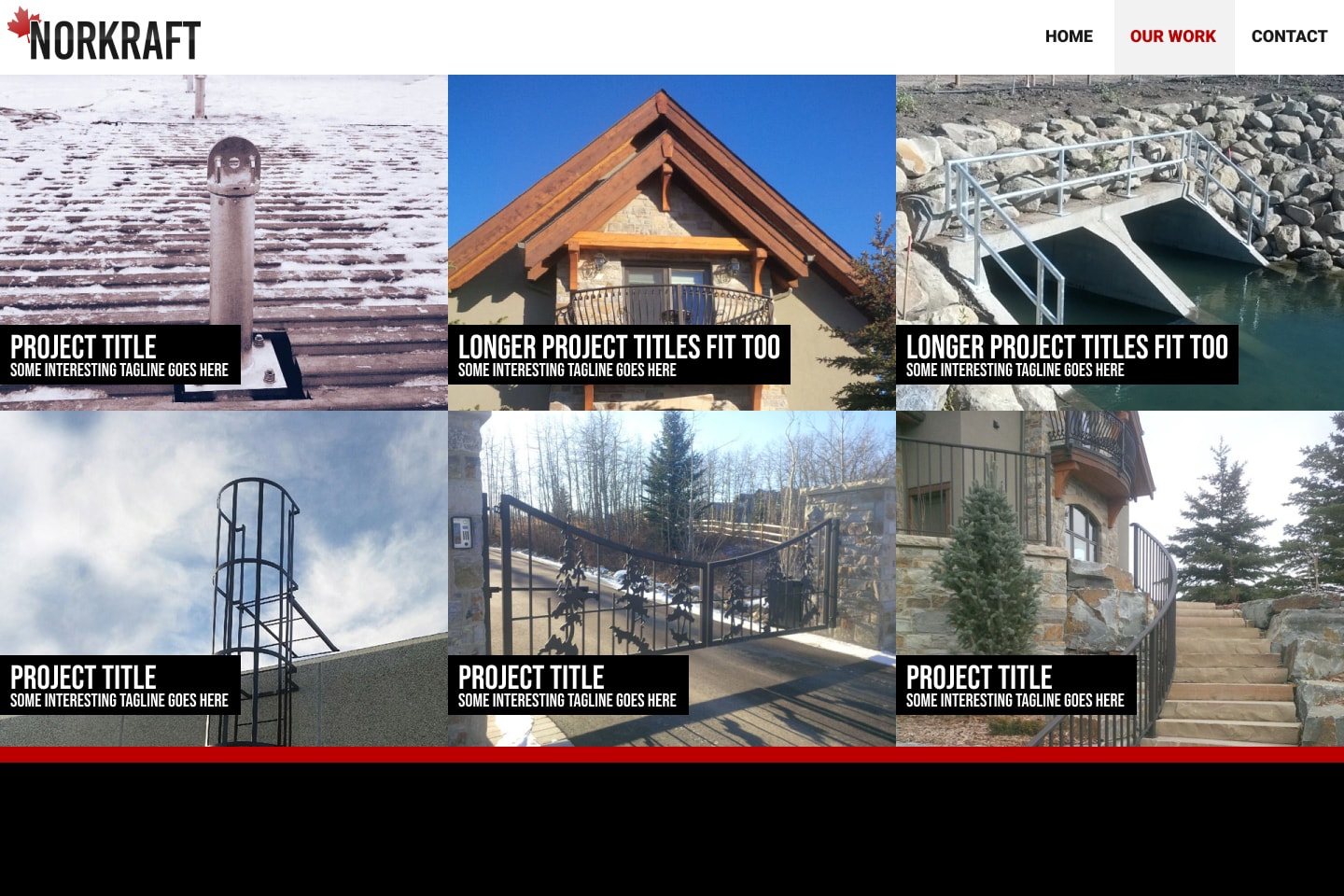 Norkraft.ca - Custom Business Website & CMS hero image - Web Development & Web Design & Content Management project for Norkraft by Calgary web developer James Allen