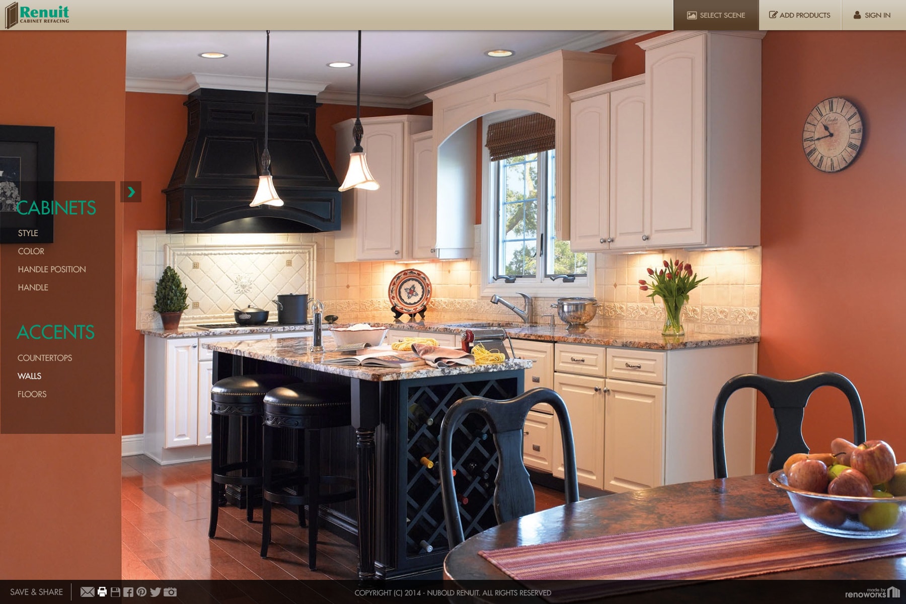 Renuit - Cabinet Re-facing Visualizer gallery image 2 - Web Application & Web Design project showcasing Renoworks Visualizer and JavaScript development for Renuit