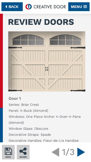 Creative Door - Mobile-Responsive Interface Design gallery image 11 - Web Application & Web Design project showcasing Renoworks Visualizer Platform and JavaScript development for Creative Door