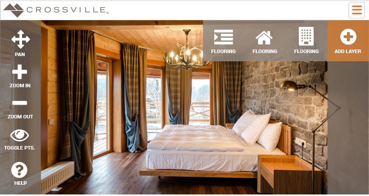 Crossville - First Mobile-Responsive Visualizer gallery image 1 - Web Application & Web Design project showcasing Renoworks Visualizer and JavaScript development for Crossville