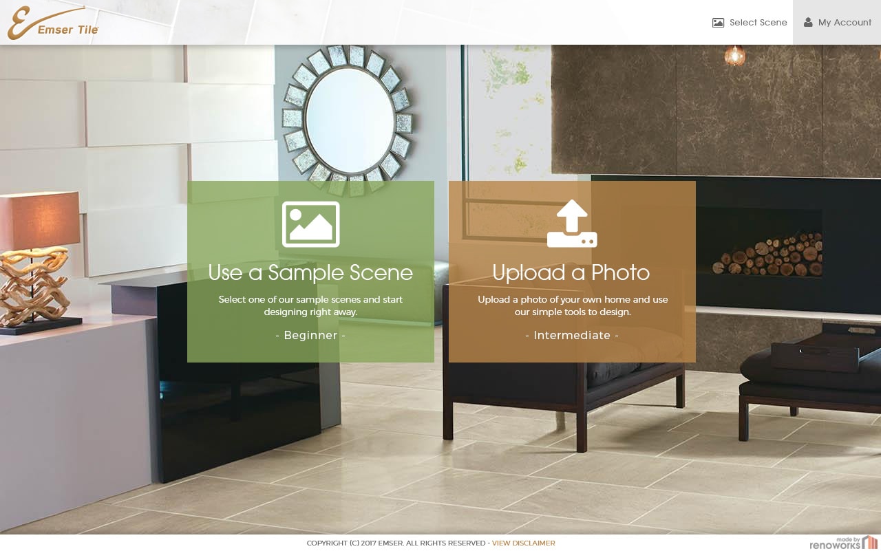 Emser Tile - Advanced Pattern Visualizer - Web Application & Web Design project by Calgary web developer James Allen showcasing Renoworks Visualizer and JavaScript development