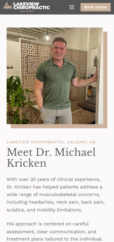 Lakeview Chiropractic - Next.js Website Rebuild & SEO gallery image 8 - Web Development & UI/UX Design & SEO project showcasing Next.js and TypeScript development for Lakeview Chiropractic