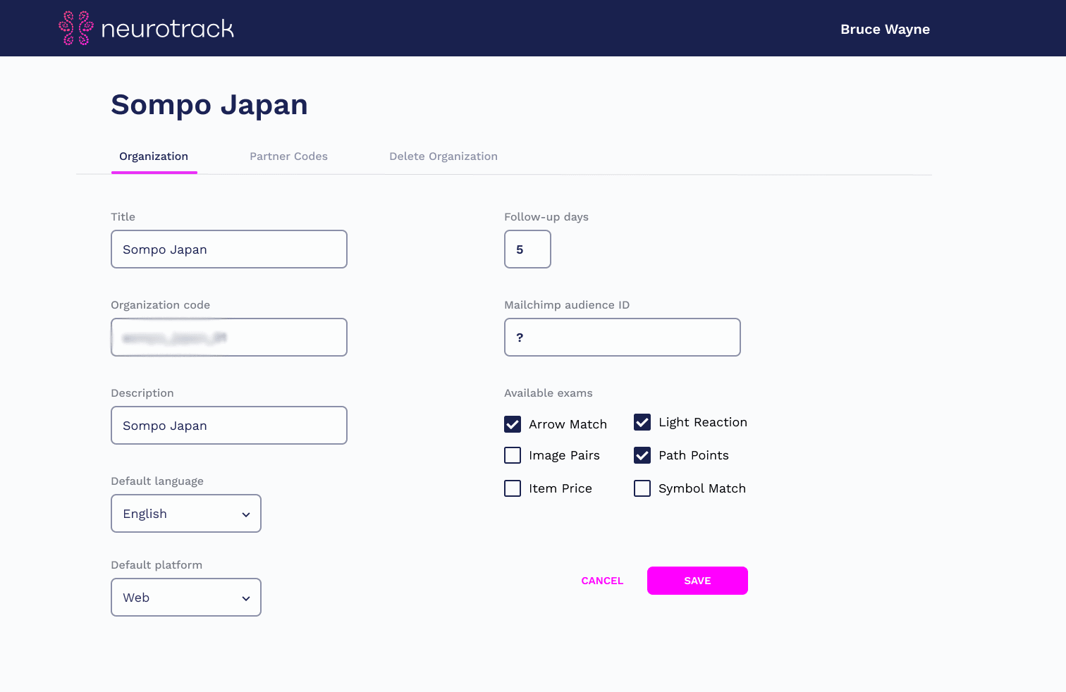 Neurotrack Care - Healthcare Provider Administrative Panel - Web Application & Healthcare & Web Design project by Calgary web developer James Allen showcasing Vue.js and TypeScript development