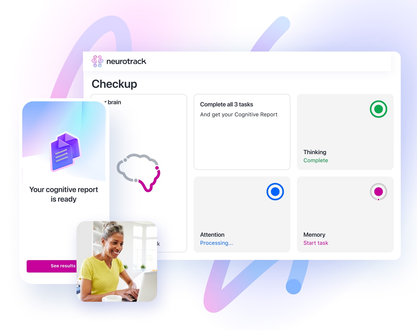 Neurotrack Exams - Cross-Device Cognitive Assessment Platform - Web Application & Healthcare & Web Development project by Calgary web developer James Allen showcasing Vue.js and TypeScript development