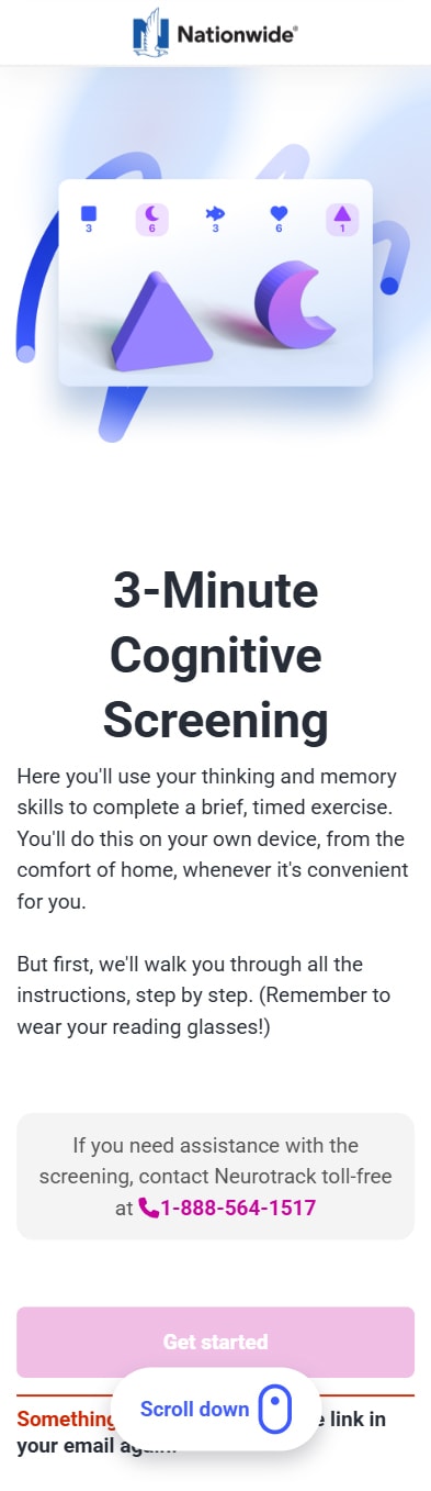 Neurotrack Exams - Cross-Device Cognitive Assessment Platform gallery image 6 - Web Application & Healthcare & Web Development project showcasing Vue.js and TypeScript development for Neurotrack