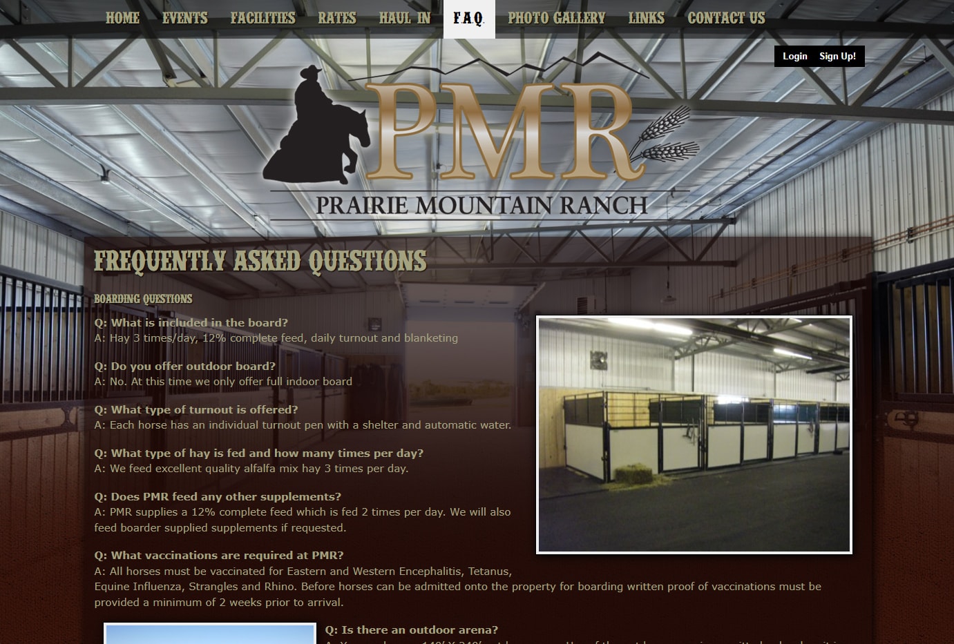 Prairie Mountain Ranch - Drupal CMS Website gallery image 1 - Web Development & Web Design & Content Management project showcasing Drupal 7 and HTML development for Prairie Mountain Ranch