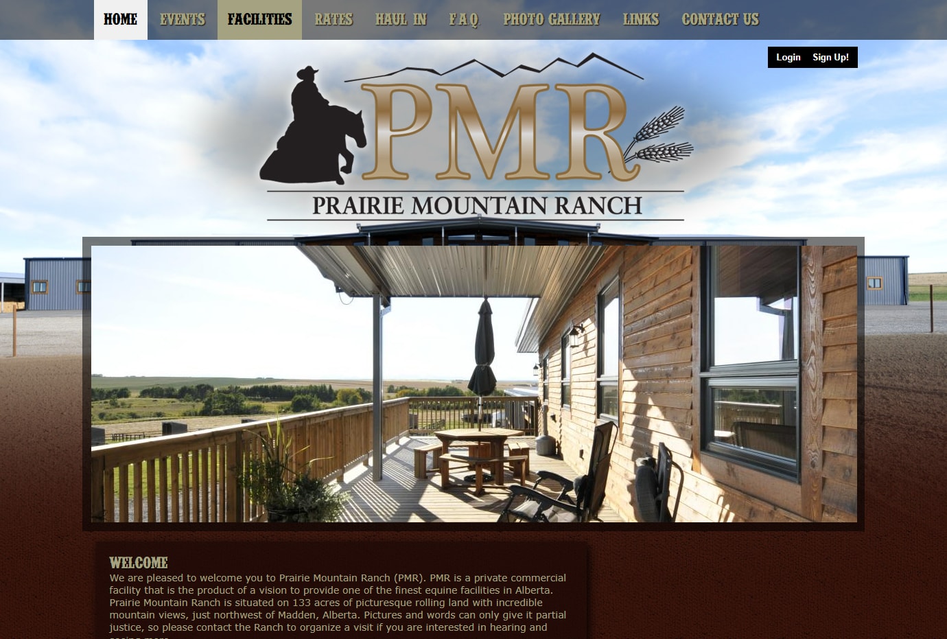 Prairie Mountain Ranch - Drupal CMS Website - Web Development & Web Design & Content Management project by Calgary web developer James Allen showcasing Drupal 7 and HTML development