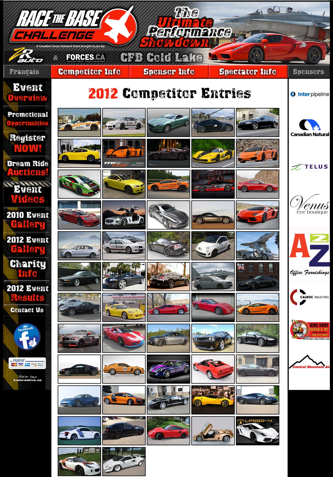 RaceTheBase.ca - Charity Event Website & Registration gallery image 1 - Web Development project showcasing HTML5 and CSS3 development for Race The Base / Fuel Creative