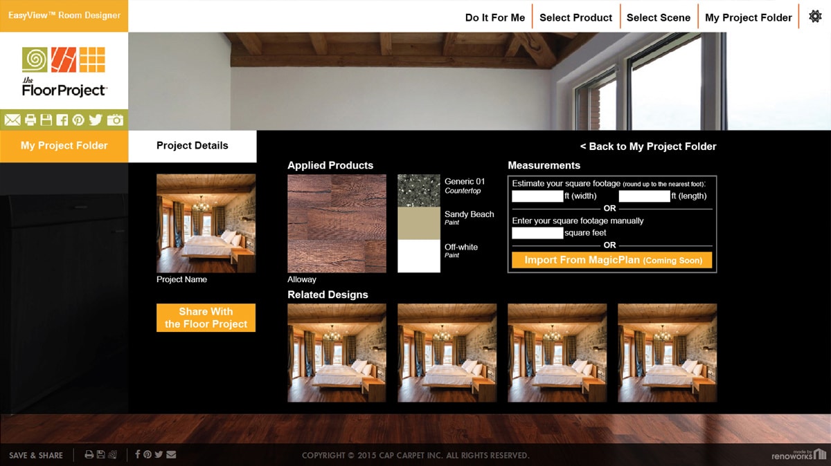 The Floor Project - Flooring Visualization Tool gallery image 3 - Web Application project showcasing Renoworks Visualizer and JavaScript development for Renoworks