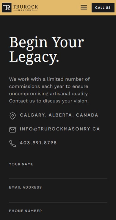 TruRock Masonry - Logo Design, Website & Local SEO gallery image 6 - Web Development & Website Design & Logo & Brand Design project showcasing Next.js and TypeScript development for TruRock Masonry