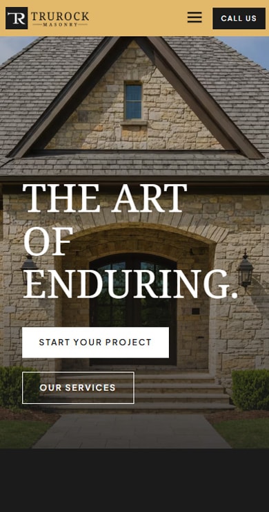 TruRock Masonry - Logo Design, Website & Local SEO gallery image 3 - Web Development & Website Design & Logo & Brand Design project showcasing Next.js and TypeScript development for TruRock Masonry